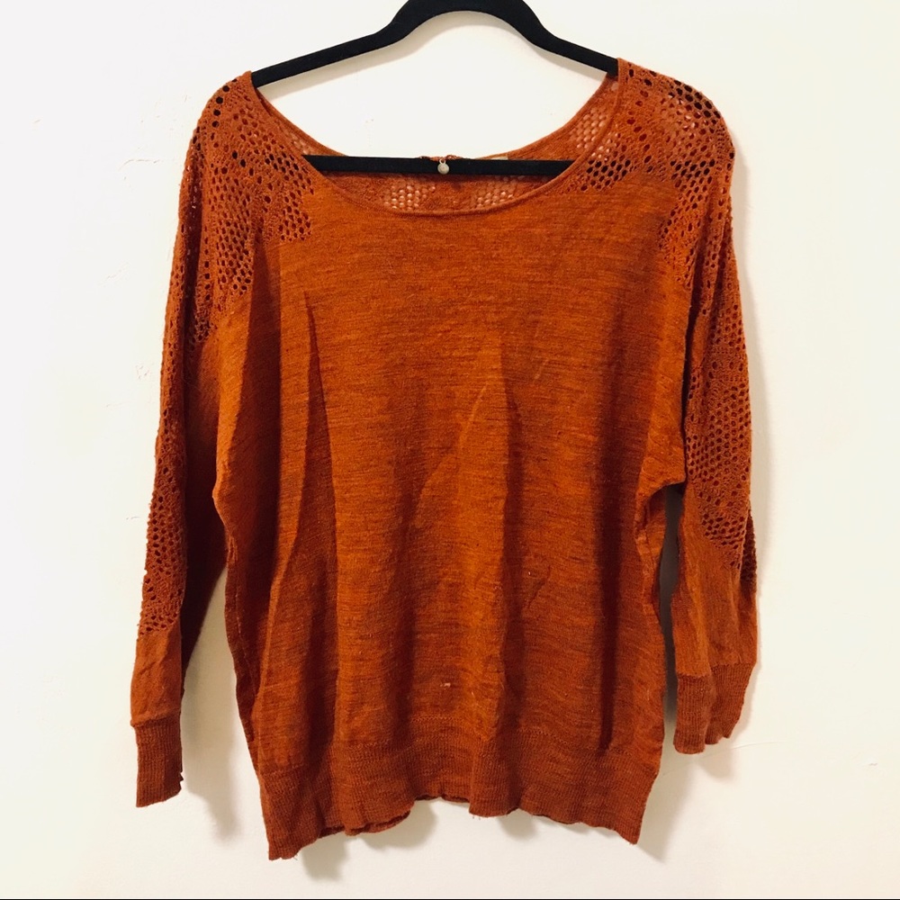 Vintage rust orange light sweater